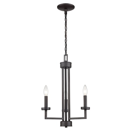 Thomas West End 15'' Wide 3Light Chandelier, Oil Rubbed Bronze CN240321